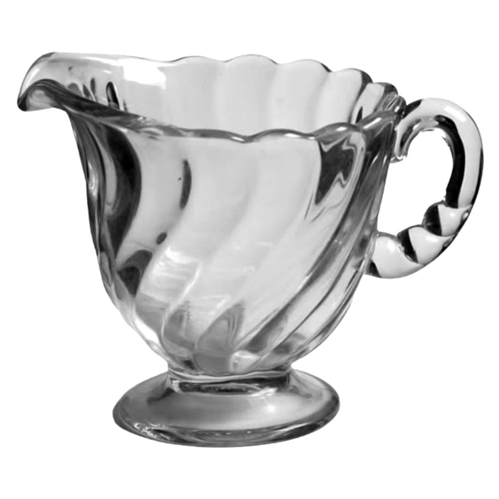 1 Vtg Pressed Clear Glass Footed Creamer Colony By FOSTORIA